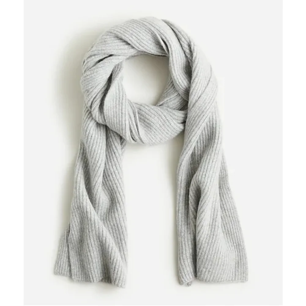 31. J.Crew Ribbed cashmere scarf